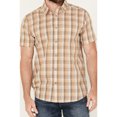 thumbnail image 3 of Cody James Men's Anderson Plaid Print Short Sleeve Button-Down Western Shirt - BASFA23W92-TAN XX-, 3 of 4