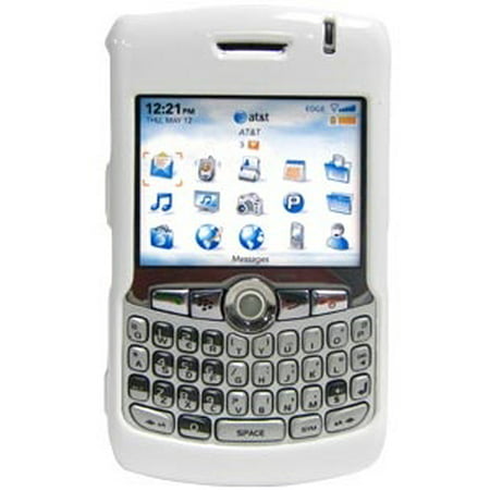 Premium Polished White Snap On Hard Shell Case for BlackBerry 8300, BlackBerry 8320, BlackBerry 8330, BlackBerry 8300 curve, BlackBerry (Best Blackberry Curve Phone)