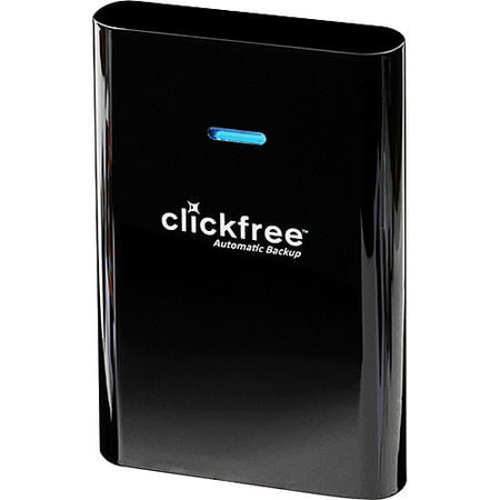 Clickfree C2 Portable Backup - Hard drive - encrypted - 320 GB - external (portable) - USB 2.0 - high-gloss black