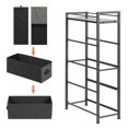 Narrow Dresser Storage Tower Stand with 4 Removable Fabric Drawers