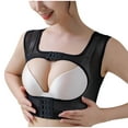 thumbnail image 5 of ZQUUVOU Women's Front Closure Bra Support Chest Brace Up Posture Corrector Shapewear Tops Vest for Post Surgery Recovery Black, 5 of 7