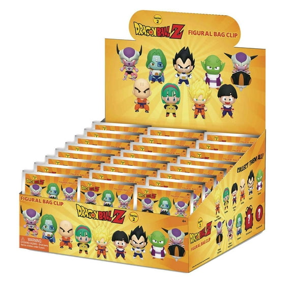 3D Figural Foam Bag Clip Dragon Ball Z Series 2 Mystery Box (24 Packs)