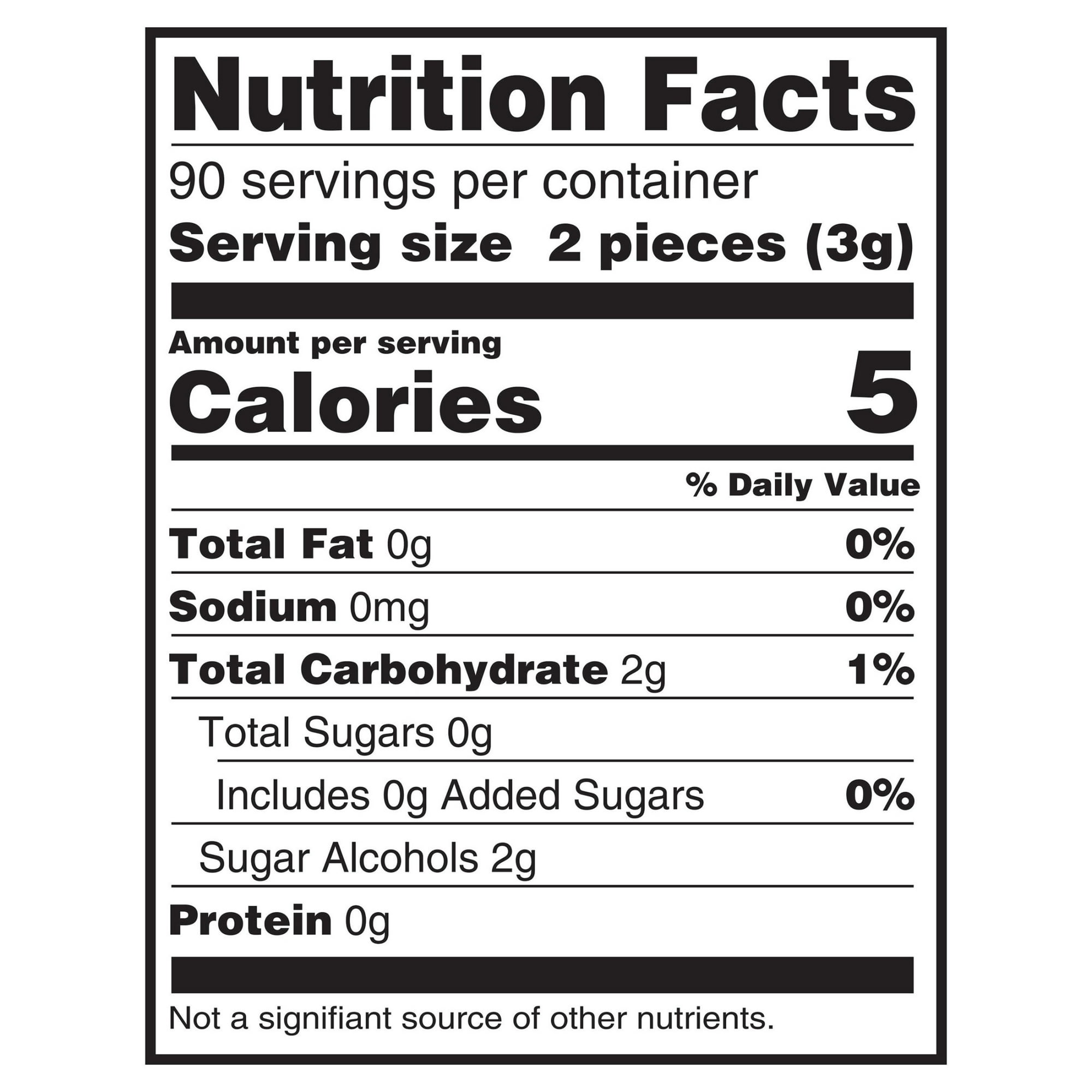 (4 pack) Eclipse Spearmint Sugar Free Chewing Gum, Value Pack - 180 ct Bag