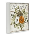thumbnail image 4 of Stupell Industries Thankful Floral Pumpkin Holiday Painting White Framed Art Prints Wall Art, 17 x 17, 4 of 10