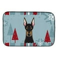 thumbnail image 1 of Carolines Treasures BB1741DDM Winter Holiday Doberman Dish Drying Mat, 1 of 1