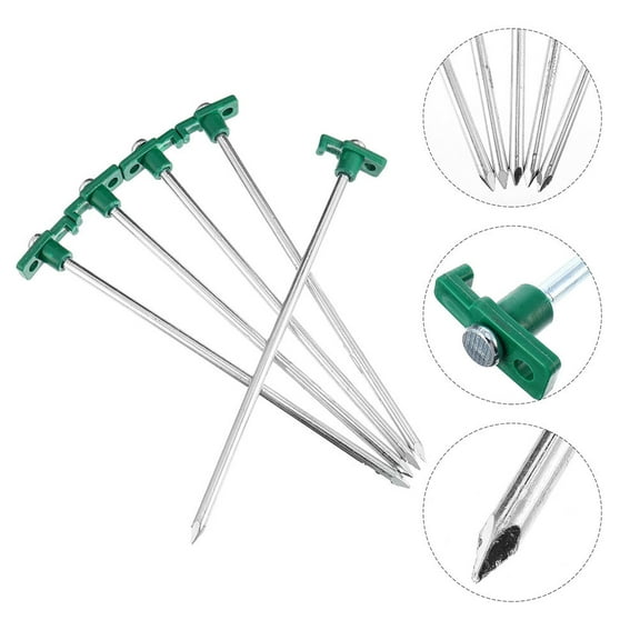 Melantax 10 Pack Tent Stakes Stainless Steel Heavy Duty Tent Pegs Camping Tent Pegs