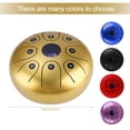 thumbnail image 5 of 5.5 Pouces Mini Langue en Acier Drum 8 Notes C-Key Handpan Drum Acier Poche Drum Percussion Instrument avec Maillets Transporter Sac pour la Méditation Yoga Éducation Musicale Zazen, 5 of 5