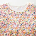 thumbnail image 4 of Hotiary Baby Girls Dress Summer New Knitting Floral Print Princess Dress Toddler Kids Round Neck Pullover Short Sleeve A Line Daily Dresses Clothes for 2-7 Years, 4 of 8