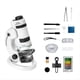 thumbnail image 1 of Kit de Microscopio CientíFico para NiñOs 60-180X, Mini Microscopio Educativo de Bolsillo para TeléFono Inteligente con Luz LED + Negro, 1 of 5