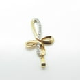thumbnail image 2 of Sparkle Jewels 0.25 Ct Round Cut Cubic Zirconia Women Cross Pendant 14K Yellow Gold Plated, 2 of 4