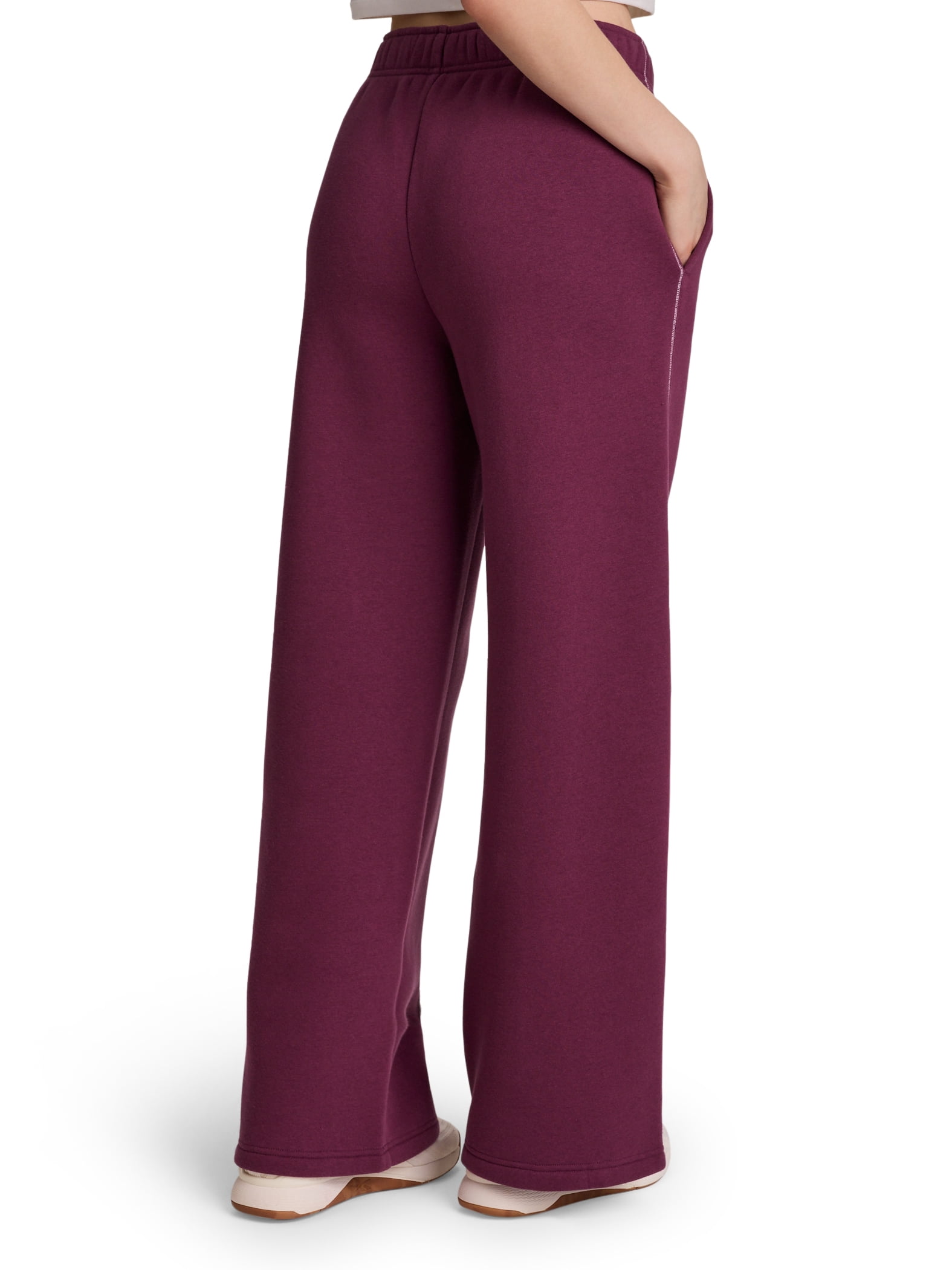 Reebok Women's Game Day Fleece Contrast Stitch Wide Leg Pant, Sizes XS-4X