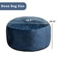 thumbnail image 2 of Lamerge Adult bean bag chair, velvet fur, high elastic memory foam filling, comfortable and foldable, suitable for bedroom living room study, Blue, 2 of 6