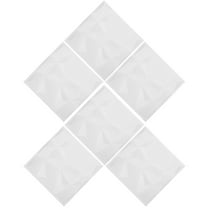 Soimiss 6Pcs Decorative 3D Wall Panels PVC with Flame Retardant for Living Room