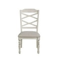 thumbnail image 4 of Pemberly Row Traditional Wood Dining Side Chair in Beige (Set of 2), 4 of 9