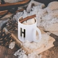 thumbnail image 5 of 3dRose, Monogram letter H in golden metal with perforated front in gray, 11oz Mug, 5 of 7