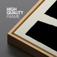 thumbnail image 4 of PixonSign Framed Canvas Print Wall Art Set Geometric Black Contemporary Color Block Abstract Shapes Illustrations Modern Art Minimalism Decorative for Living Room, Bedroom, Office - 16"x24"x3 NATURAL, 4 of 5