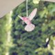 thumbnail image 2 of Adorno colgante de colibrí acrílico, brillante, iridiscente, para árbol de Navidad, color rosa, 2 of 7