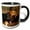 Black/White, variant on 3drose, One Black and One Yellow Labrador Retriever, 11oz Two-tone Yellow Mug