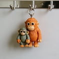 thumbnail image 6 of Punch Monkey Orangutan Keychain – Cute Hanging Key Ring Decoration for Bags Backpacks Keys, Mini Monkey Charm Gift for Women Men Kids, 6 of 6