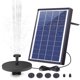 thumbnail image 1 of Bomba de agua de fuente solar de 6,0 W - Bomba de riego de piscina para baño de pájaros de 500 lph, 1 of 1
