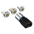 thumbnail image 1 of Adaptador magnético USB tipo C, conector magnético giratorio de 360° para cable de teléfono, 1 of 8
