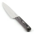 thumbnail image 2 of Martha Stewart Everyday 8 Inch Stainless Steel Chef Knife in Dark Gray with Wood Handle, 2 of 5