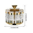thumbnail image 3 of Rotating Glass Spice Rack Kitchen Seasoning Bottle Set with Storage Box, 3 of 5