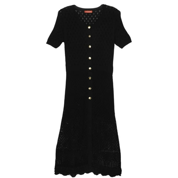Altuzarra Robe Noire Doyle en Tricot pour Femmes - S