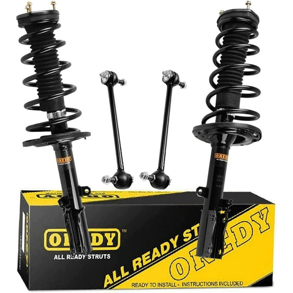 OREDY 4PC Rear Struts & Sway Bar Links Kit for 2004-2006 Toyota Camry Solara Lexus ES330-172208 172207 K90345