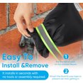 thumbnail image 4 of Outdoor Faucet Covers for Winter - Pro 6.7" W x 8.3" H Outdoor Water Faucet Cover Socks for Winter Freeze Protection Pipe Insulation Reusable Waterproof Insulated Spigot backflow Cover,Black, 4 of 18
