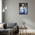 thumbnail image 4 of Doug Gilmour Toronto Feuilles d'Érable Encadrées Toile Guerrier Ensanglanté, 4 of 5