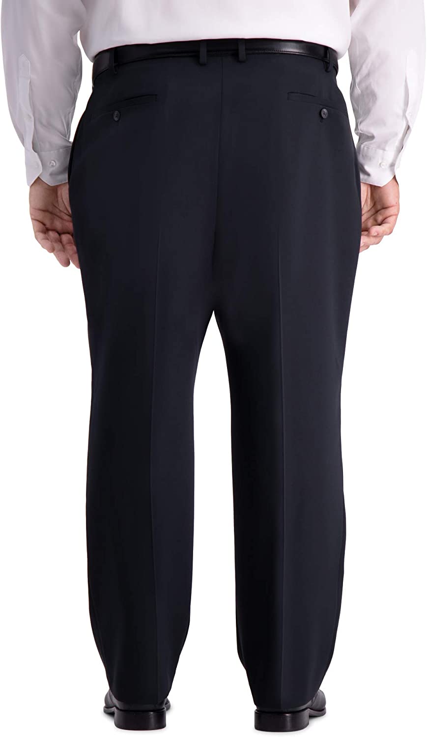 Haggar Men's Big and Tall B&T Active Series Stretch Classic Fit Suit Separate Pant, Black, 46Wx30L - image 3 of 3