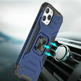 thumbnail image 4 of For Apple iPhone 13 (6.1") Armor Hybrid with Ring Holder Kickstand Shockproof Heavy-Duty Durable Rugged Dual Layer Cover ,Xpm Phone Case [ Blue ], 4 of 10