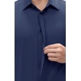 thumbnail image 2 of Youclos Men's Stretch Dress Shirts Long Sleeve Button Down Shirt Wrinkle-Free, 2 of 7