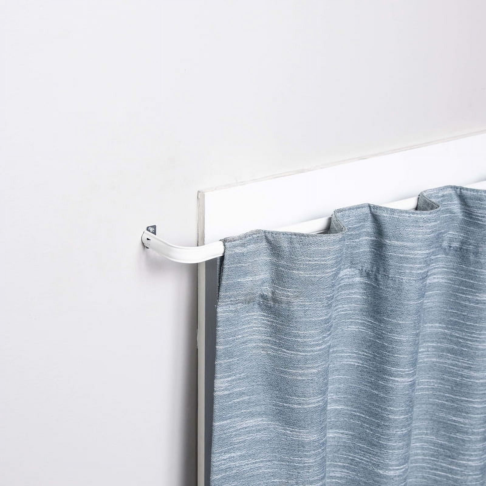 Kenney White Lockseam Curtain Rod 28 in. L x 48 in. L