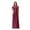 Wine Red, variant on U.Vomade Women's Short Sleeve Round Neck Loose Casual Pocket Long Dress