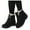 Black, variant on Womens Fleece Lined Ankle Boots Winter Non Slip Snow Booties Warm Lace up Walking Shoes