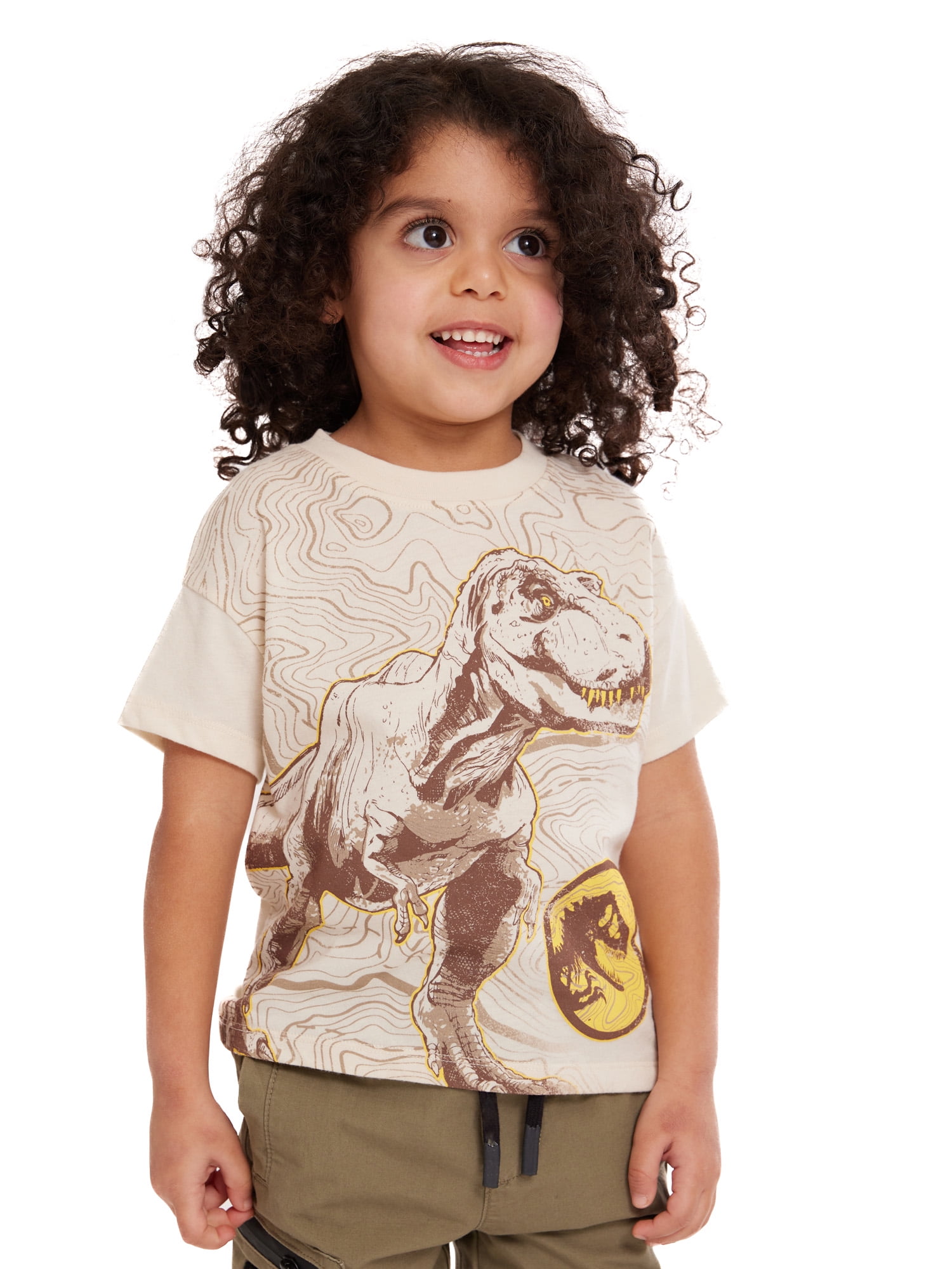 Jurassic Toddler Graphic Crewneck Tee with Short Sleeves, Sizes 12M-5T
