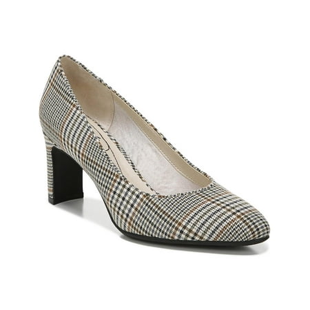 

LifeStride Womens Gigi Plaid Slip On Dress Heels
