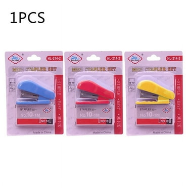 Mini Stapler with Staples Built in Staple Remover Cute Cartoon Portable Stapler Set Stationery Great Gift Studnet Prize