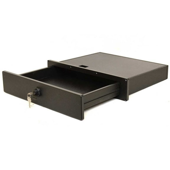 Legend Bass Boat Under Seat Storage | 18 x 3 5/8 Inch Starboard Black