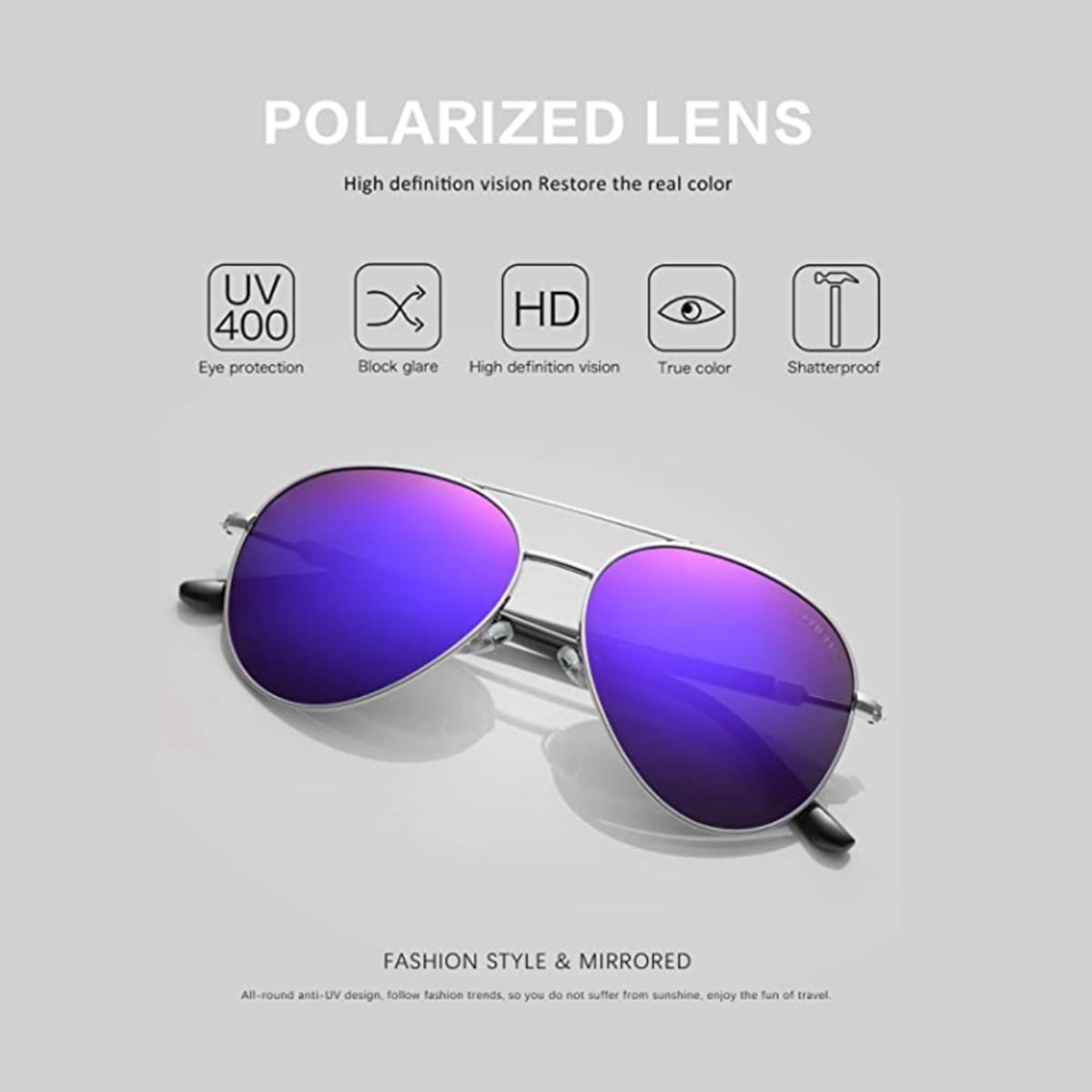 Luenx-On my way, , sunglasses, Purple,case. Luenx- On My Way, Woman main image 4