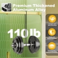 thumbnail image 6 of Sunrinx 56–60" W x 76" H Frameless Soft-Close Single Sliding Glass Shower Door, Tempered Glass Shower Door with Explosion-Proof Coating for Bathroom Brushed Gold, 6 of 13