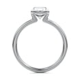 thumbnail image 3 of Zoya Jewels Oval Cut 2.3 Ct Diamond Gift Ring – 14K White Gold Plated Rings – Simple Bezel Set Engagement Wedding Ring for Women – Stylish Party Wear Ring – Holiday Gift for Her, 3 of 7