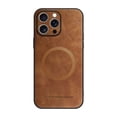 thumbnail image 2 of ELEHOLD PU Leather Case For iPhone 14 Pro Max Slim Magnetic Shockproof Cover, [MagSafe Compatible], [Lens&Screen Protection], Drop protection Case - Brown, 2 of 11