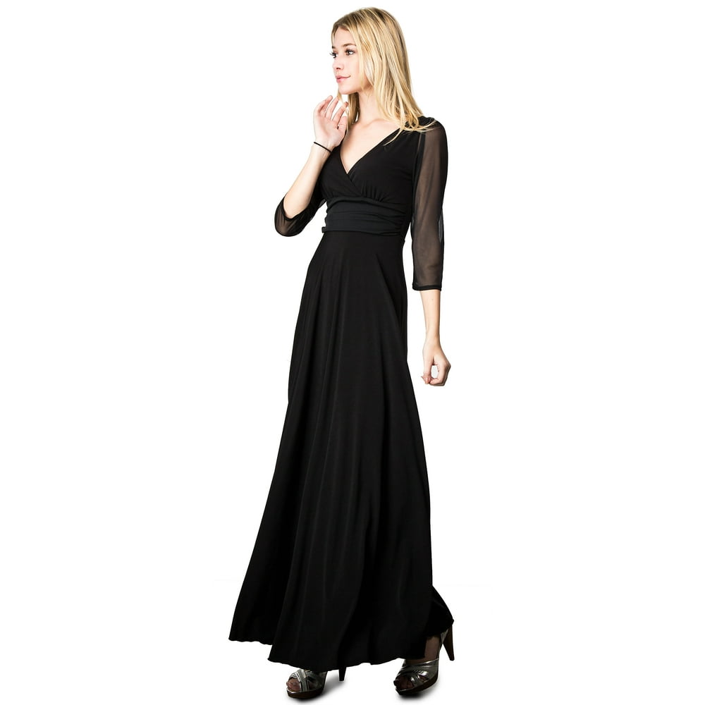 Evanese - Evanese Women's Slip on Evening Party Formal Long Dress Gown