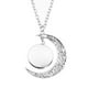 thumbnail image 2 of New Personalized Custom Moon Pendant Necklace Glass Cabochon Pendants Round Jewelry Mum Dad Baby Grandpa Parents Custom Gifts, 2 of 5
