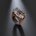 thumbnail image 5 of Anneau en Résine de Bois Fait Main avec Paysage Forestier Secret à l'Intérieur des Bijoux, Vert, 5 of 5