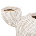 thumbnail image 5 of DecMode 22" x 12" Wide Textured Cream Resin Cactus Planter, 5 of 9