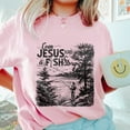 thumbnail image 3 of Even Jesus Had a Fish Story Graphic T-Shirt - Funny Fishing Tee for Men and Women, Outdoor Humor Apparel, Christian Fishing Gift, 3 of 7